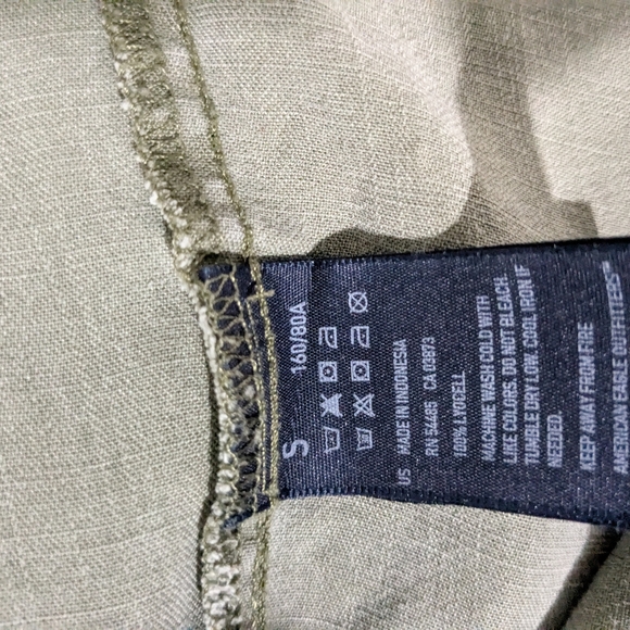 American Eagle Outfitters Olive Green Men's Shirt - Picture 7 of 9